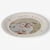Assiettes En Carton Joyeux Anniversaire Avec Photo (Angle)