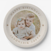 Assiettes En Carton Joyeux Anniversaire Avec Photo (Devant)