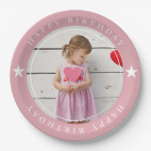 Assiettes En Carton Joyeux Anniversaire Avec Photo (Devant)