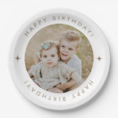 Assiettes En Carton Joyeux Anniversaire Avec Photo (Devant)