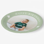 Assiettes En Carton Joyeux Anniversaire Avec Photo (Angle)