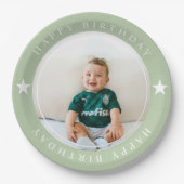 Assiettes En Carton Joyeux Anniversaire Avec Photo (Devant)