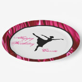 Assiettes En Carton Joyeux Anniversaire Ballerina Plaque de papier per (Angle)