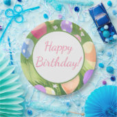 Assiettes En Carton Joyeux anniversaire ! Ballon (Fête)