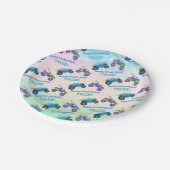 Assiettes En Carton Joyeux Anniversaire, Camions Monster, do-it-yourse (Angle)