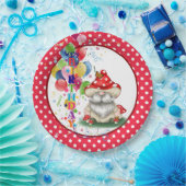 Assiettes En Carton Joyeux Anniversaire Champignons Gnome Plaque de pa (Fête)