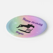 Assiettes En Carton Joyeux Anniversaire Chasseur Cheval Jumper Equestr (Angle)