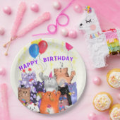 Assiettes En Carton Joyeux Anniversaire Chat Funny Plaques papier (Fête)