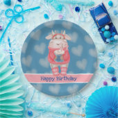 Assiettes En Carton Joyeux Anniversaire Chocolat Chaud Plaque en papie (Fête)