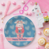 Assiettes En Carton Joyeux Anniversaire Chocolat Chaud Plaque en papie (Fête)