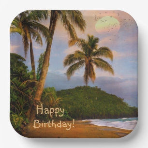 Assiettes En Carton Joyeux anniversaire Costa Rica