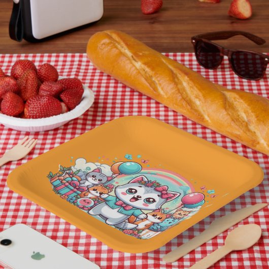 Assiettes En Carton Joyeux Anniversaire, Cutie Pie (Pique-nique)