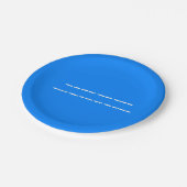 Assiettes En Carton Joyeux anniversaire dans Morse Code (Angle)