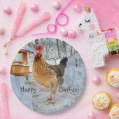 Assiettes En Carton Joyeux anniversaire de poulet digéré (Fête)