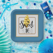 Assiettes En Carton Joyeux Anniversaire Doux 16 Plaques en papier (Fête)