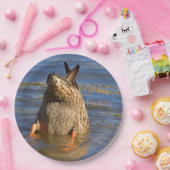 Assiettes En Carton Joyeux anniversaire en bas canard (Fête)