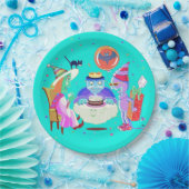 Assiettes En Carton Joyeux anniversaire Frankie (couleur) plaque papie (Fête)