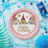 Assiettes En Carton Joyeux Anniversaire Gomes Plaque en papier (Fête)