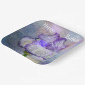 Assiettes En Carton Joyeux anniversaire Iris Plaques de papier (Angulaire)