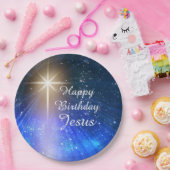 Assiettes En Carton Joyeux anniversaire Jésus Plaques de papier de Noë (Fête)