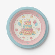 Joyeux Anniversaire Kawaii - Gâteau et Cupcakes Mi