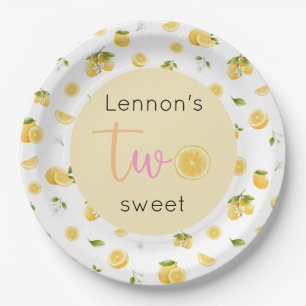 Assiettes En Carton Joyeux Anniversaire Lemon Two Sweet