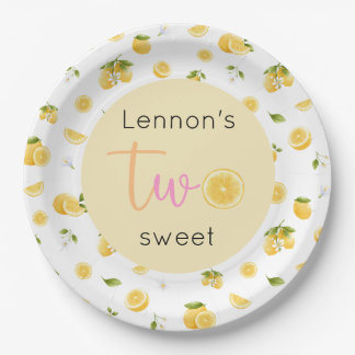 Assiettes En Carton Joyeux Anniversaire Lemon Two Sweet