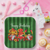 Assiettes En Carton Joyeux Anniversaire Pastèque (Fête)