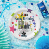 Assiettes En Carton Joyeux Anniversaire Photo Plaque HAMbyWG (Fête)