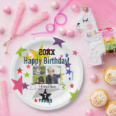 Assiettes En Carton Joyeux Anniversaire Photo Plaque HAMbyWG (Fête)