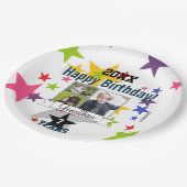 Assiettes En Carton Joyeux Anniversaire Photo Plaque HAMbyWG (Angle)