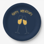 Assiettes En Carton Joyeux anniversaire - Plaque de papier (Devant)