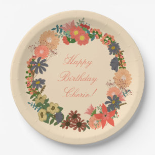 Assiettes En Carton Joyeux anniversaire ! Plaques de papier de couronn