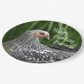 Assiettes En Carton Joyeux anniversaire Poster du poulet (Angle)