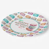 Assiettes En Carton Joyeux Anniversaire Pour Vous | Macaron (Angle)