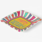 Assiettes En Carton ‘Joyeux Anniversaire Rayons Inspirivity Amusant Co (Angulaire)