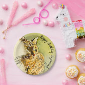 Assiettes En Carton Joyeux Anniversaire Rouge Tabby Chat Whiskers Aqua (Fête)