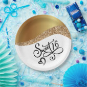 Assiettes En Carton Joyeux Anniversaire Sweet 16 (Fête)