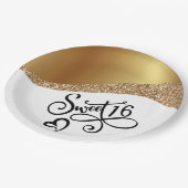 Assiettes En Carton Joyeux Anniversaire Sweet 16 (Angle)