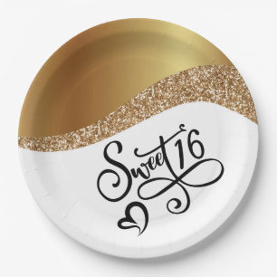 Assiettes En Carton Joyeux Anniversaire Sweet 16