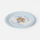 Assiettes En Carton Joyeux anniversaire Teddy Bear Angel (Angle)