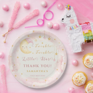 Assiettes En Carton Joyeux Anniversaire Twinkle Twinkle Little Star Ro