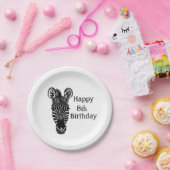 Assiettes En Carton Joyeux anniversaire Zebra w Age (Fête)