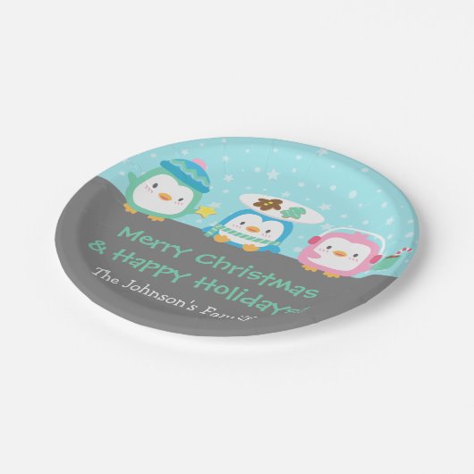 Assiettes En Carton Joyeux approvisionnements de fête de Noël de (Angle)