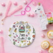 Assiettes En Carton Joyeux art de Pâques (Fête)
