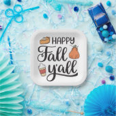 Assiettes En Carton Joyeux automne Y'all (Fête)