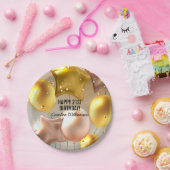 Assiettes En Carton Joyeux Ballons d'anniversaire Parties scintillant (Fête)