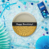 Assiettes En Carton Joyeux Beerthday ! Anniversaire drôle ou tout text (Fête)