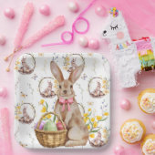 Assiettes En Carton Joyeux Bunnies Brown de Pâques (Fête)
