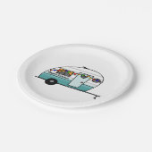 Assiettes En Carton Joyeux Camper van (Angle)